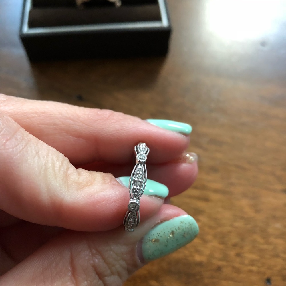 Platinum diamond ring - Picture 5 of 6